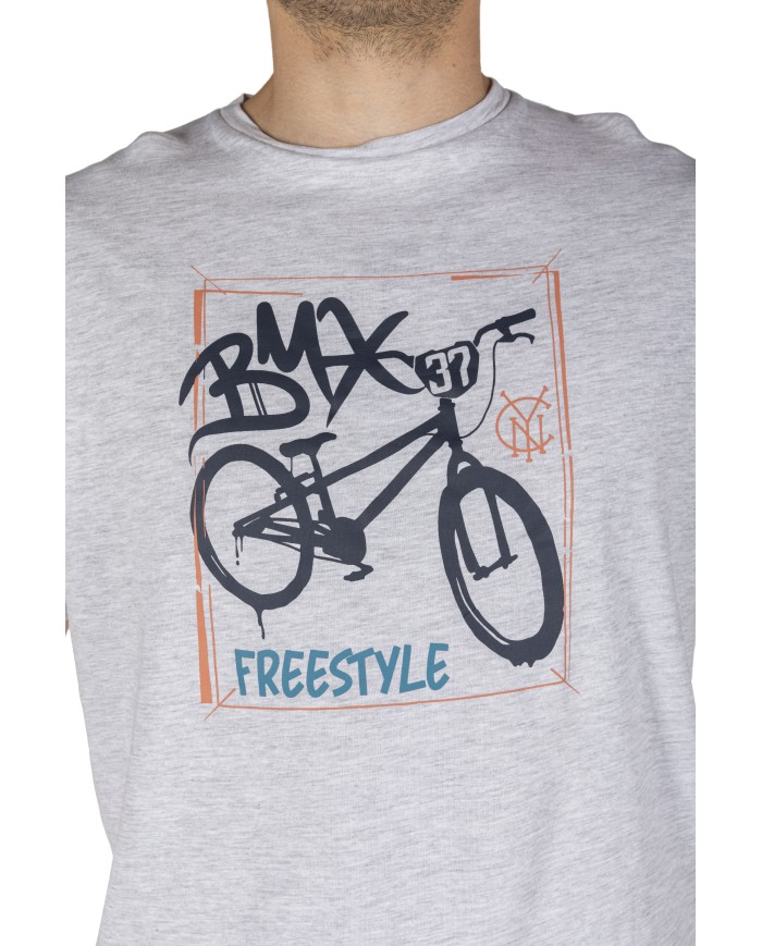 Pijama Hombre En Gris Y Marino Con Dibujo Frontal Bikini Bikini