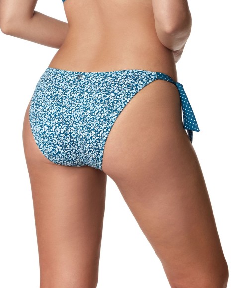 Braga bikini lazos laterales estampada Saline