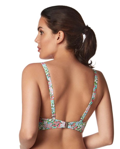 Top bikini escotado con aros Bloom