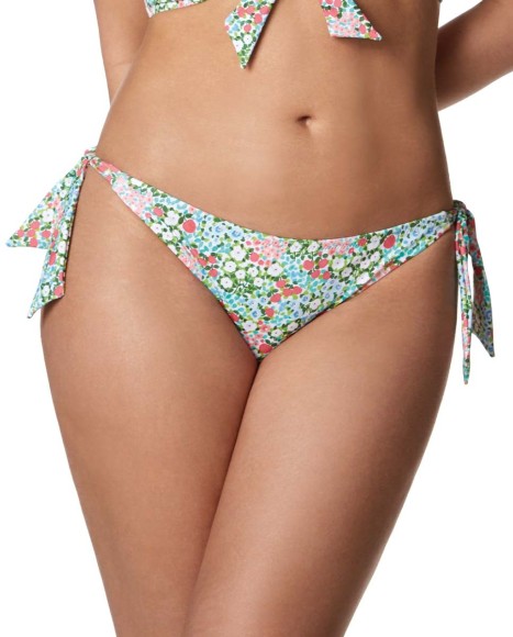 Braga bikini lazos laterales estampada Bloom