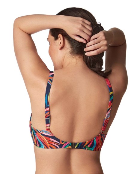 Top bikini corte sisa capacidad con aros Neon lights