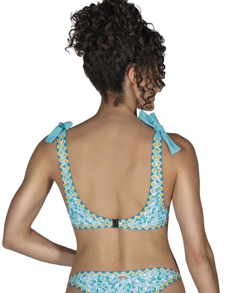 Top bikini con copa Turquoise liberty