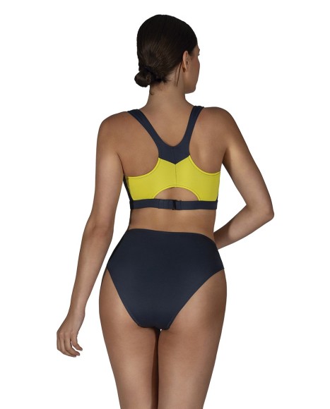 Bikini deportivo reductor con escote redondo sin foam Augusta
