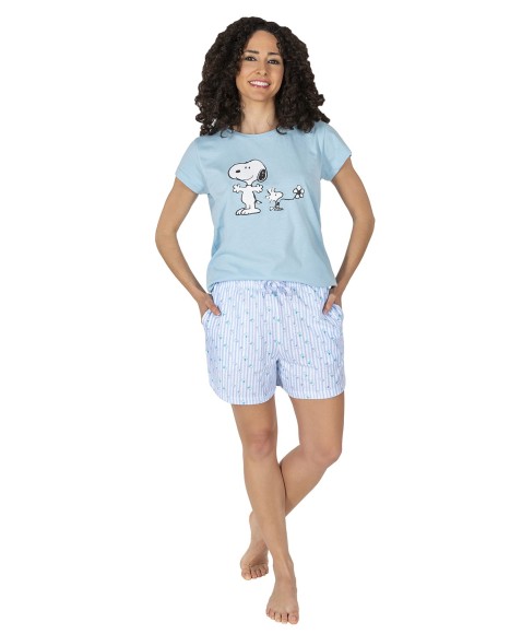 Pijama mujer manga corta Snoopy collection