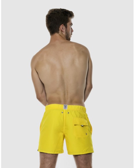 Bañador hombre corto Retro amarillo Bañador hombre corto Retro amarillo