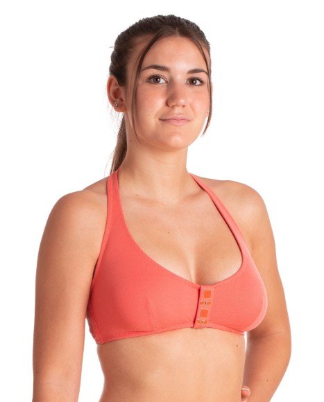 Top bikini capacidad triangular Ipanema naranja