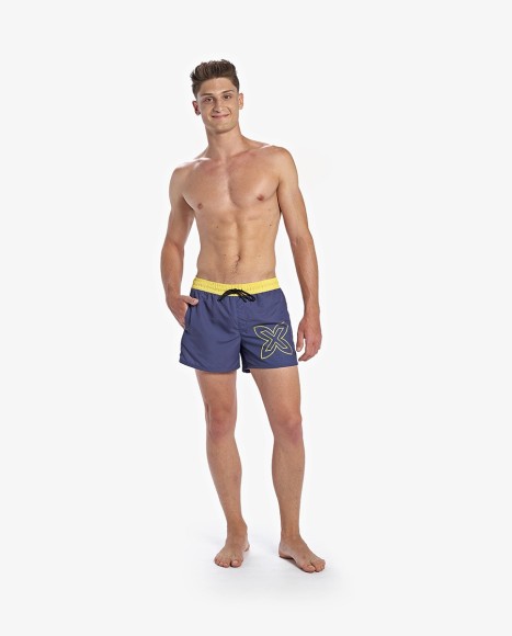 Bañador bermuda hombre corto Retro marino Bañador bermuda hombre corto Retro marino