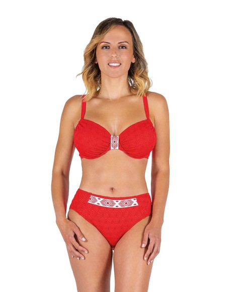 Bikini capacidad con aro Diammond rojo
