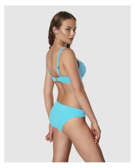 Top bikini capacidad con aro y refuerzo bajo pecho Modern minimalist cielo
