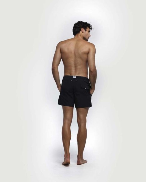 Bañador hombre corto Retro negro Bañador hombre corto Retro negro