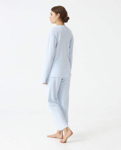 Pijama señora punto suave Blue
