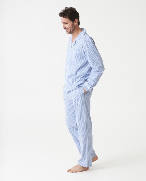 Pijama hombre listado popeline