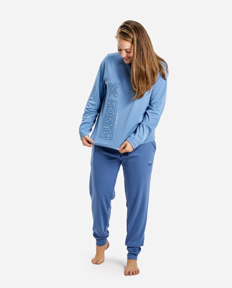 Pijama mujer en tonos azules Glam