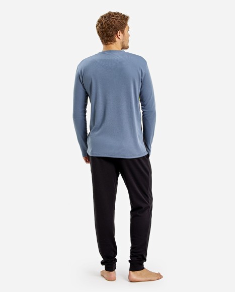 Pijama hombre en tonos gris, lima y negro Glam Pijama hombre en tonos gris, lima y negro Glam