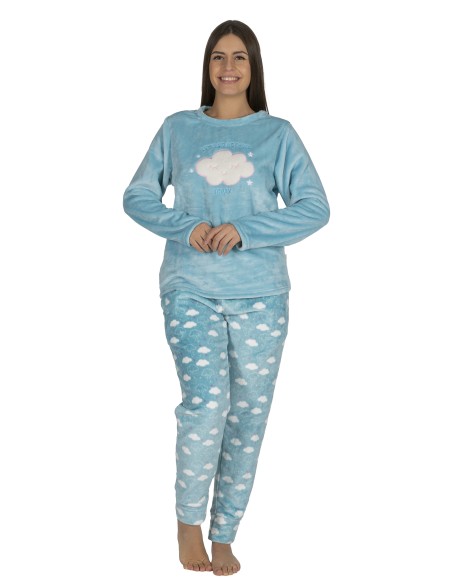 Pijama mujer de coralina Touch the sky
