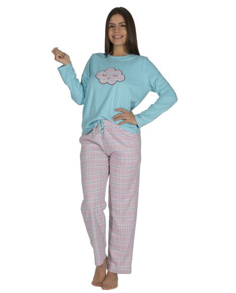 Pijama mujer de punto milano Touch the sky