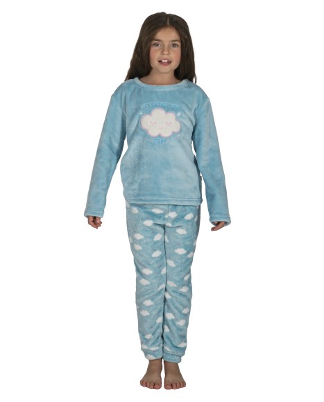 Pijama niña de coralina Touch the sky