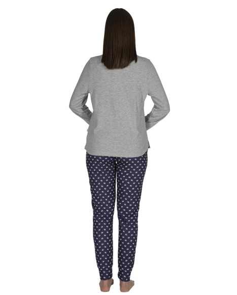 Pijama mujer gris Happy Feet Pijama mujer gris Happy Feet