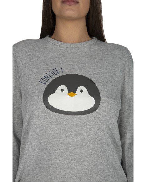 Pijama mujer gris Happy Feet Pijama mujer gris Happy Feet