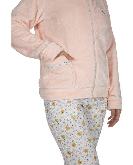 Chaqueta mujer de coralina Sleeping Teddy Chaqueta mujer de coralina Sleeping Teddy