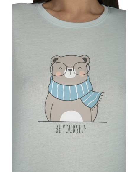 Pijama mujer básico oso Pijama mujer básico oso
