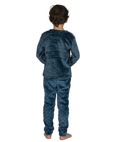 Pijama niño de coralina Wildlife style Pijama niño de coralina Wildlife style