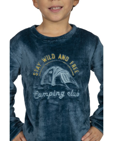Pijama niño de coralina Wildlife style Pijama niño de coralina Wildlife style