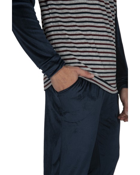Pijama hombre de terciopelo Boardercross