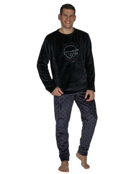 Pijama hombre de coralina Boardercross