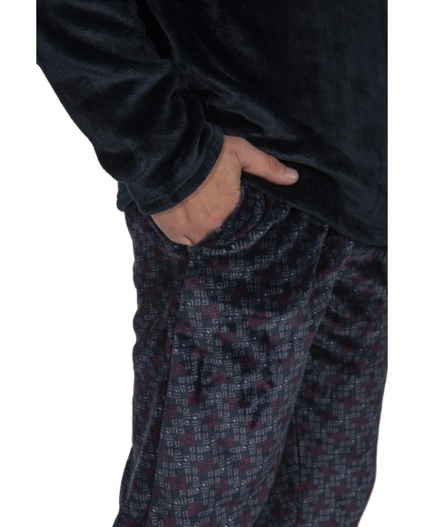 Pijama hombre de coralina Boardercross Pijama hombre de coralina Boardercross