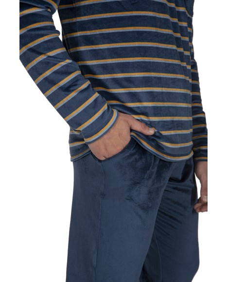 Pijama hombre de terciopelo Nothing but net Pijama hombre de terciopelo Nothing but net