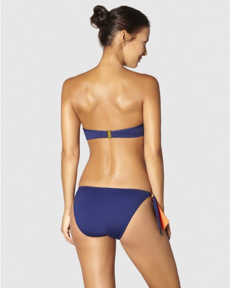 Top bikini corte strapless con copa y aro Nara
