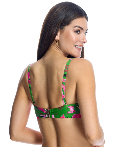Top bikini Ory corte strapler con copa y aro Bengala
