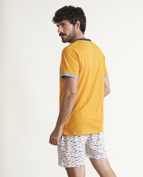 Pijama de hombre algodón con tapeta