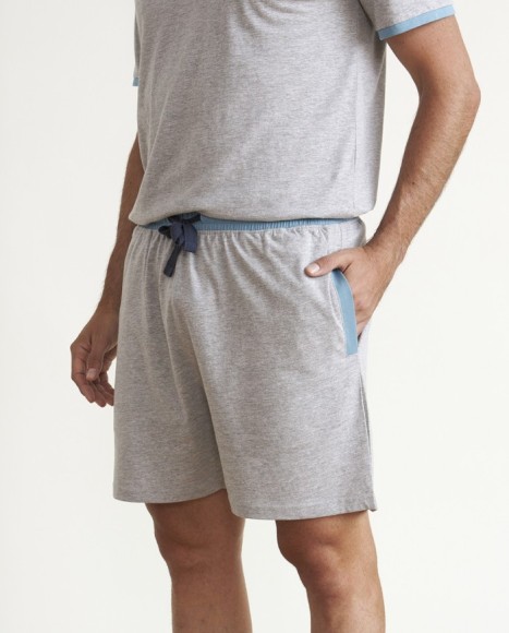 Pijama de hombre algodón cuello pico en vigoré Pijama de hombre algodón cuello pico en vigoré