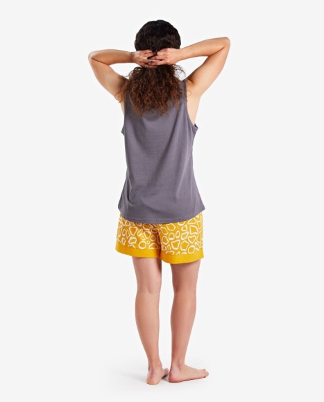 Pijama mujer de tirantes con pantalón estampado piel de jirafa