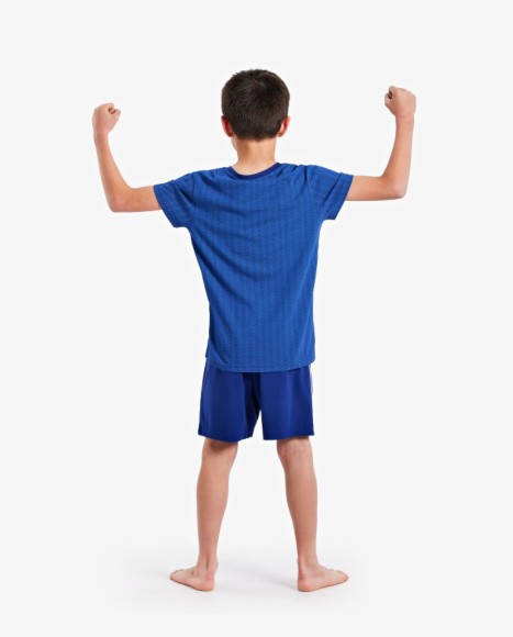 Pijama niño estampado en tonos azules