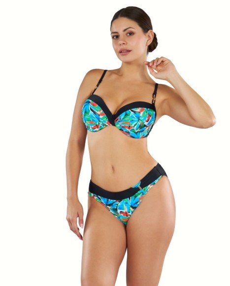 Bikini mujer con sujetador semitriangular con foam aro y