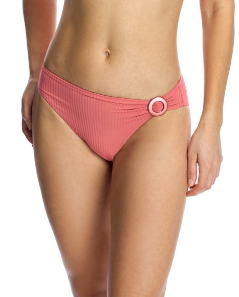 Braga de de bikini mujer en rosa básica con detalle circular