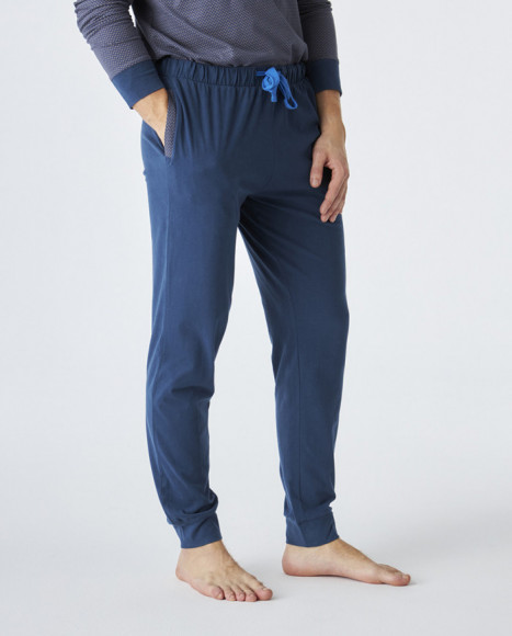 Pijama de hombre algodón de color azul Pijama de hombre algodón de color azul