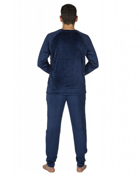 Pijama hombre terciopelo dos piezas Pijama hombre terciopelo dos piezas