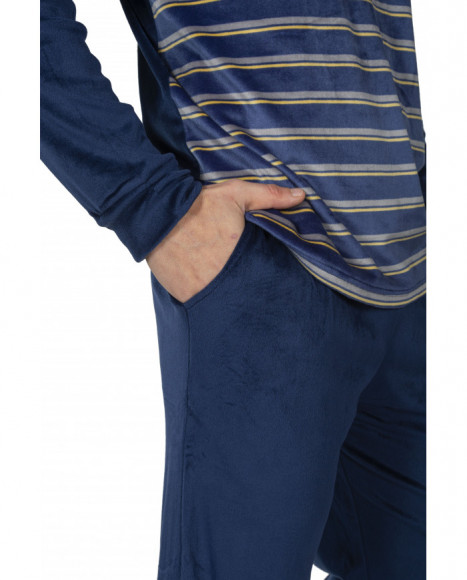 Pijama hombre terciopelo dos piezas Pijama hombre terciopelo dos piezas