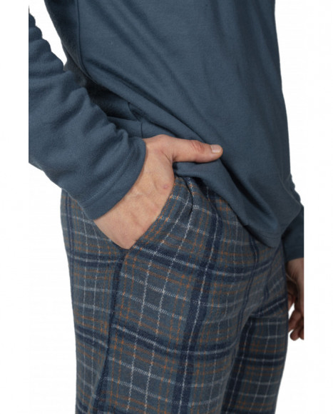 Pijama hombre punto milano dos piezas Pijama hombre punto milano dos piezas