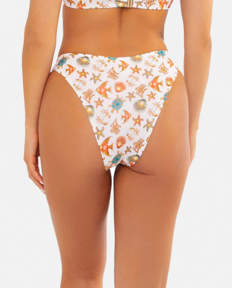 Braguita bikini tipo brasileño de mujer en color blanco con Braguita bikini tipo brasileño de mujer en color blanco con