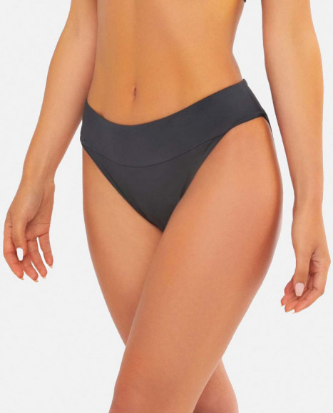 Braguita de bikini para mujer en color negro con cintura vuelta.