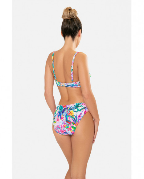 Bikini de mujer semi triangular con foam y con aro de color azul Bikini de mujer semi triangular con foam y con aro de color azul
