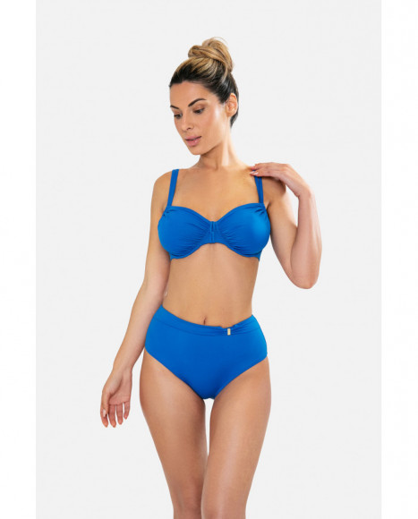Bikini para mujer de capacidad sin foam y con aro de color azul