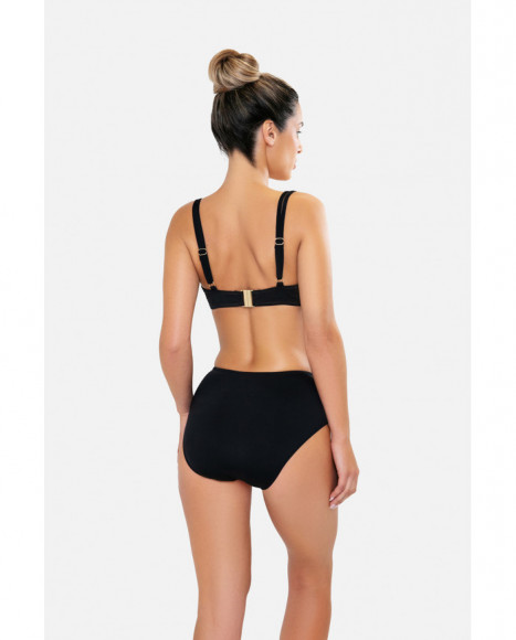 Bikini para mujer de capacidad sin foam y con soporte de aro de color negro Bikini para mujer de capacidad sin foam y con soporte de aro de color negro