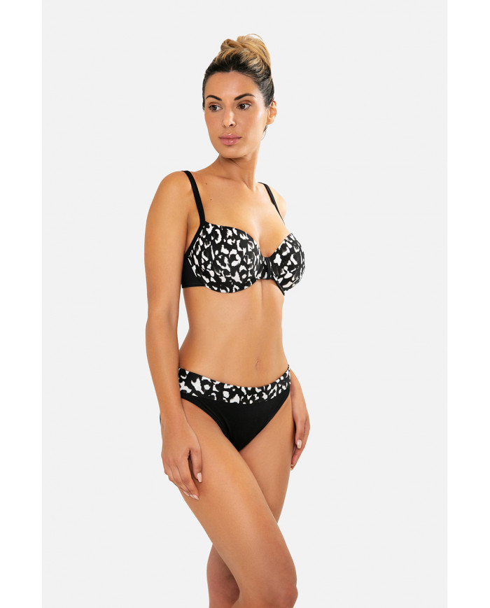 Bikini De Mujer Semi Triangular Con Foam Y Con Soporte De Aro En