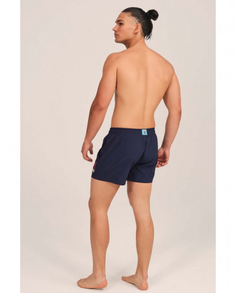 Bañador para hombre en color azul marino con logo bordado Bañador para hombre en color azul marino con logo bordado